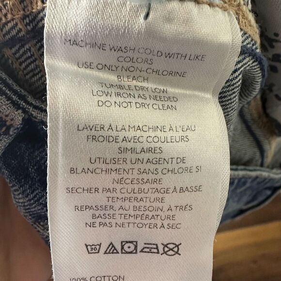 NWOT We The Free Mini Denim 30 Women's Wynne Criss Cross Skirt - Picture 6 of 7